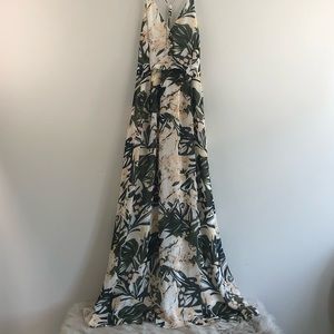 H&M Chiffon Floral Maxi Dress
